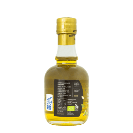 Aromatyzowana - smakowa oliwa z oliwek 250ml oregano - tył