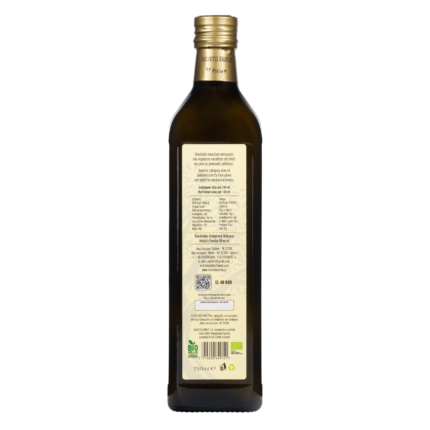 Organiczna grecka oliwa z oliwek extra virgin - butelka 0,75l