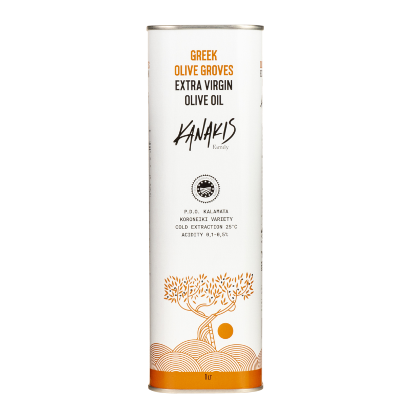Tradycyjna grecka oliwa z oliwek extra virgin - puszka 1l