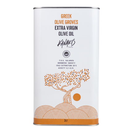 Tradycyjna grecka oliwa z oliwek extra virgin - puszka 3l
