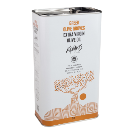 Tradycyjna grecka oliwa z oliwek extra virgin - puszka 3l