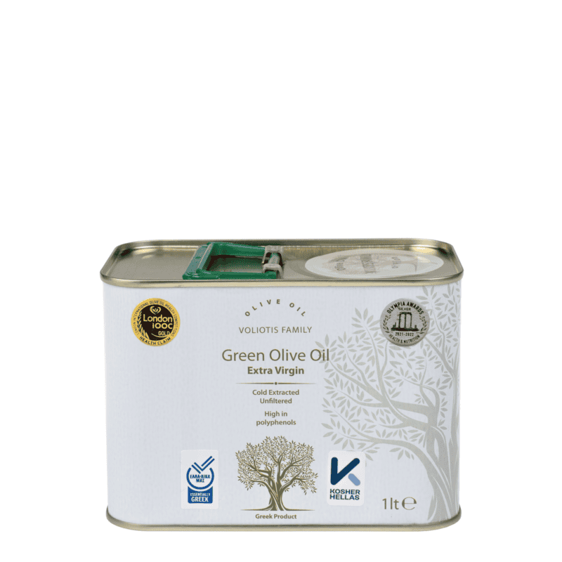 Zielona oliwa z oliwek extra virgin Voliotis - puszka 1l