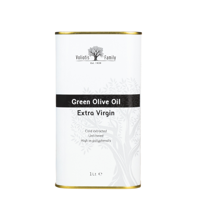 Zielona oliwa z oliwek extra virgin Voliotis - puszka 1l