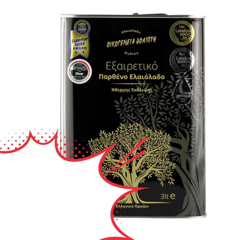 Grecka oliwa z oliwek extra virgin – puszka 3l - OUTLET