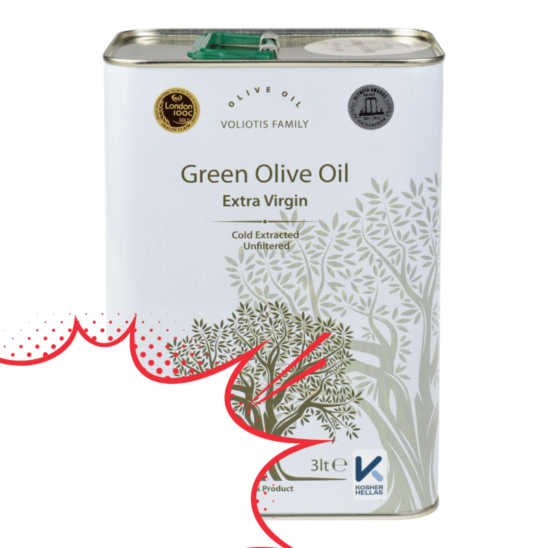Zielona oliwa z oliwek extra virgin Voliotis - puszka 3l - OUTLET