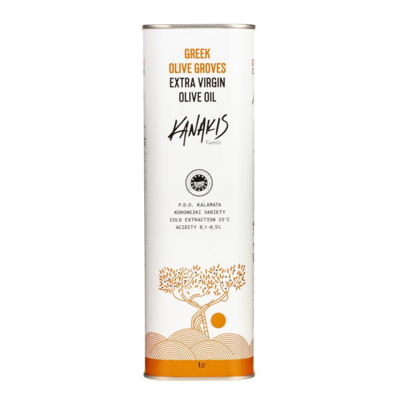 Tradycyjna grecka oliwa z oliwek extra virgin - puszka 1l