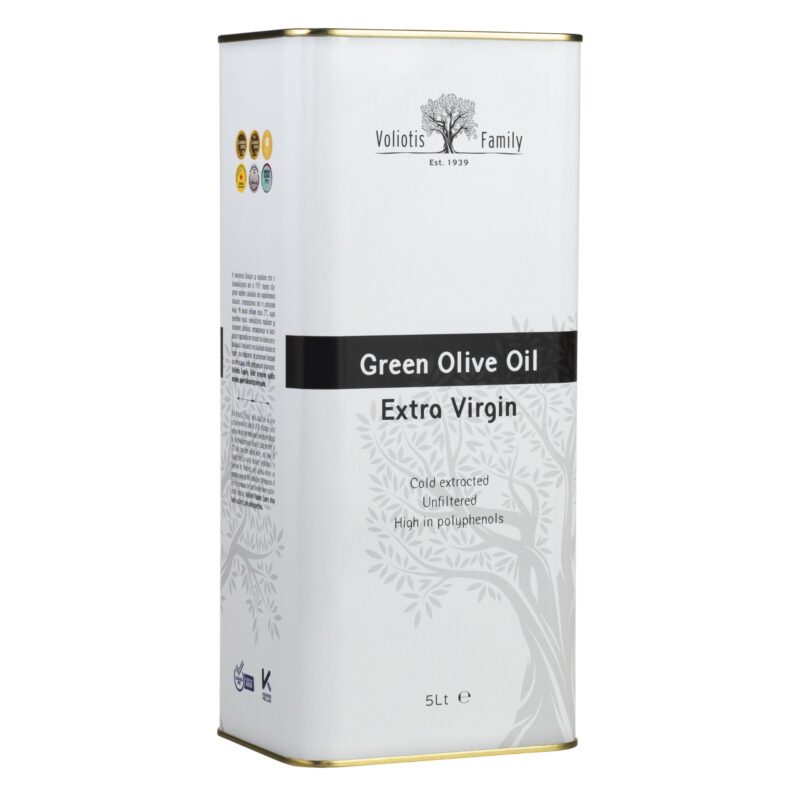 Zielona oliwa z oliwek extra virgin Voliotis - puszka 5l - OUTLET
