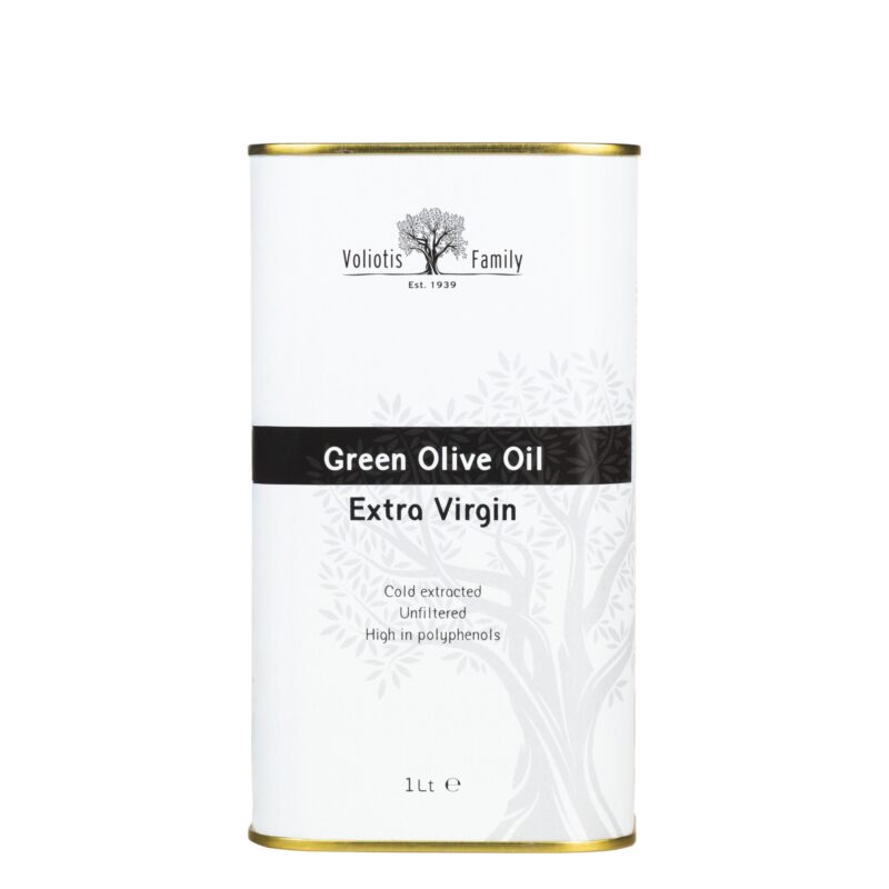 Zielona oliwa z oliwek extra virgin Voliotis - puszka 1l