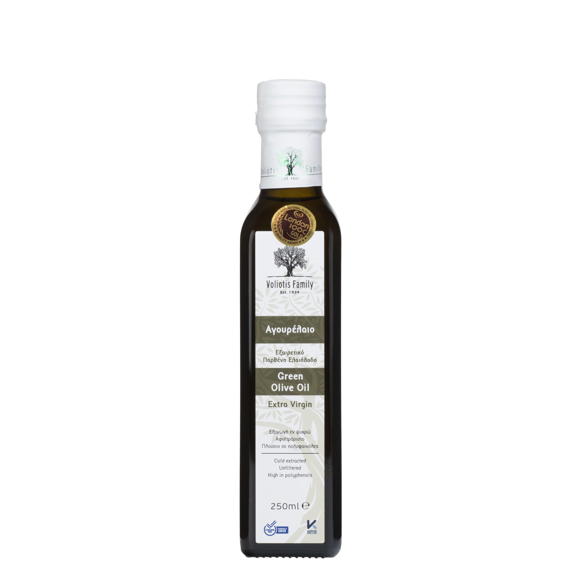 Zielona oliwa z oliwek extra virgin - butelka 0,25l Zielona oliwa z oliwek extra virgin - butelka 0,25l